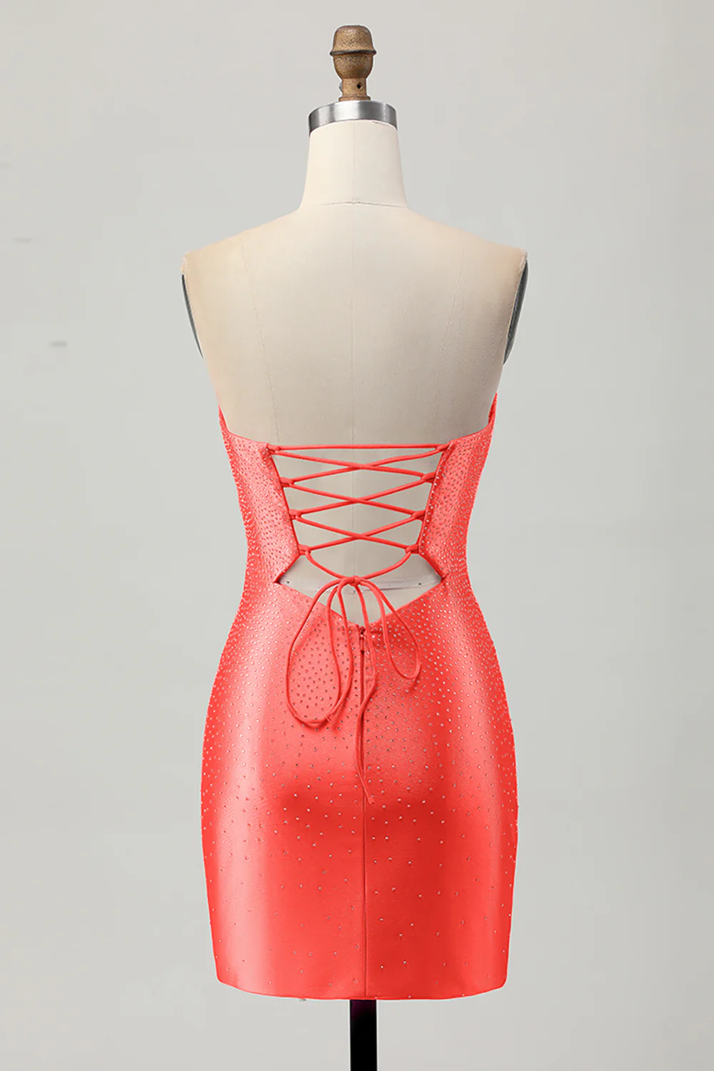 Fuksjowa sukienka bodycon z wycięciami na ramiączkach - Image 12
