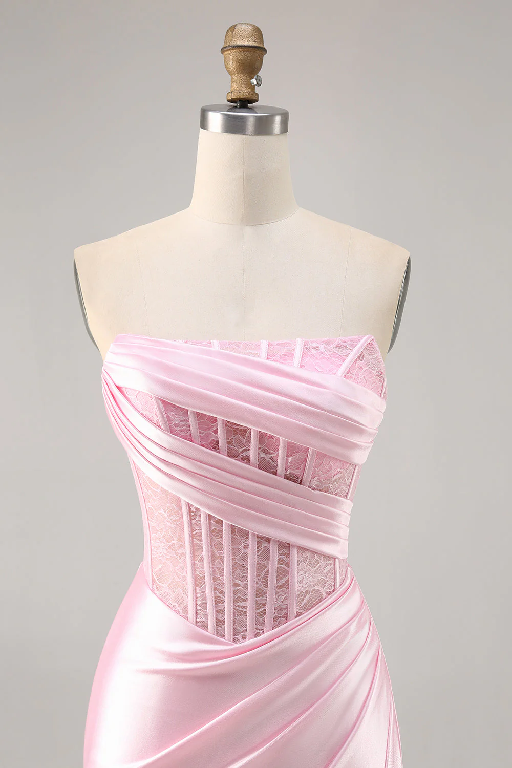 Gorset Bez ramiączek Bodycon Koronkowa Sukienka Na Powrót Do Domu - Image 10