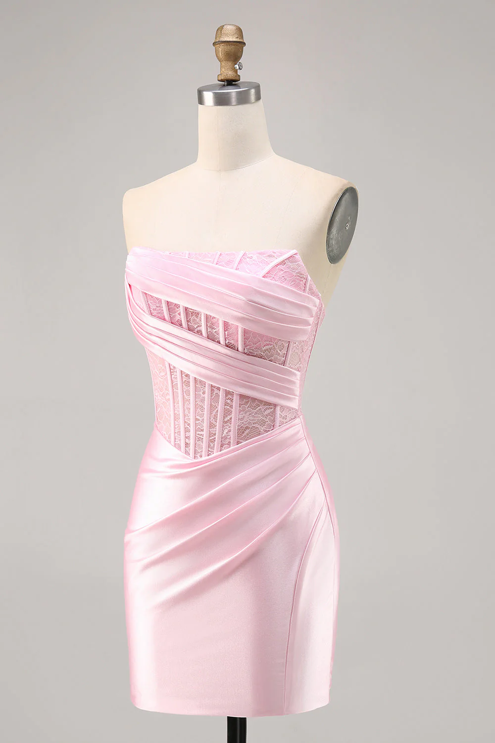 Gorset Bez ramiączek Bodycon Koronkowa Sukienka Na Powrót Do Domu - Image 9