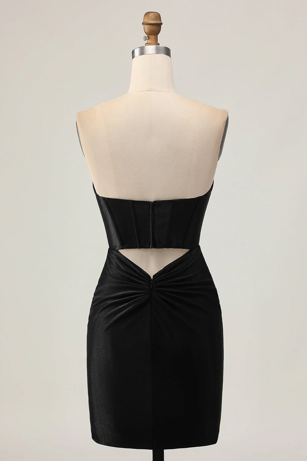 Gorset Bodycon Z Wycięciem Na Koraliki Sukienka Powrót Do Domu - Image 2