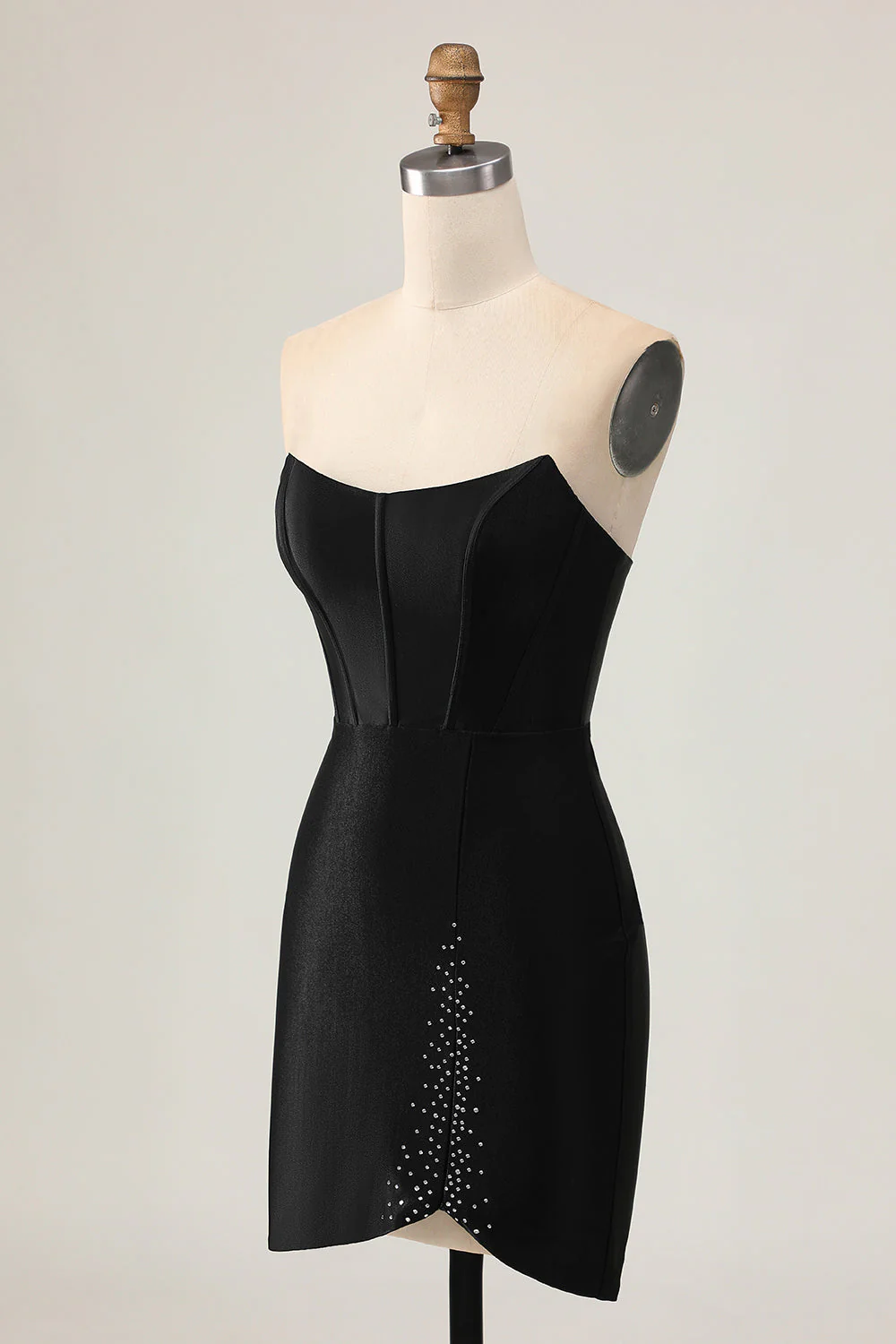 Gorset Bodycon Z Wycięciem Na Koraliki Sukienka Powrót Do Domu - Image 3