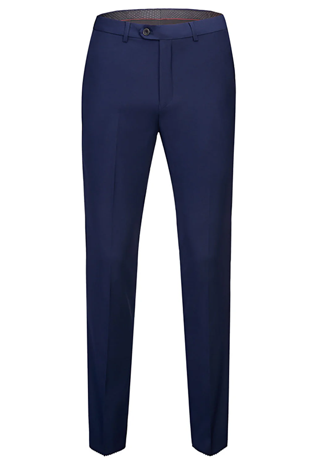 Granatowe 3 sztuki Slim Fit Casual Smokingowe garnitury - Image 3