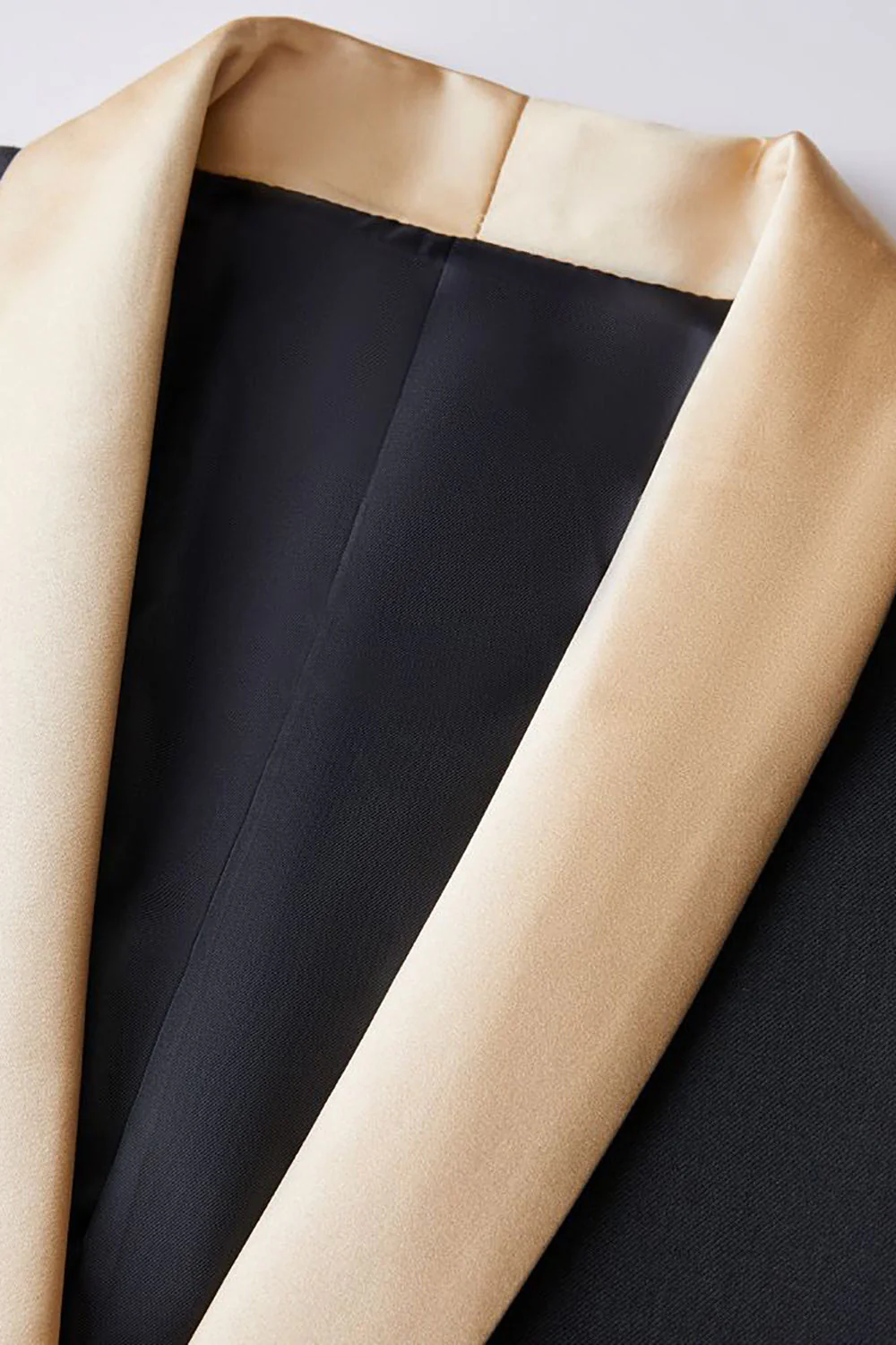 i szampański szal klapa 3-częściowe męskie garnitury balowe slim fit - Image 12
