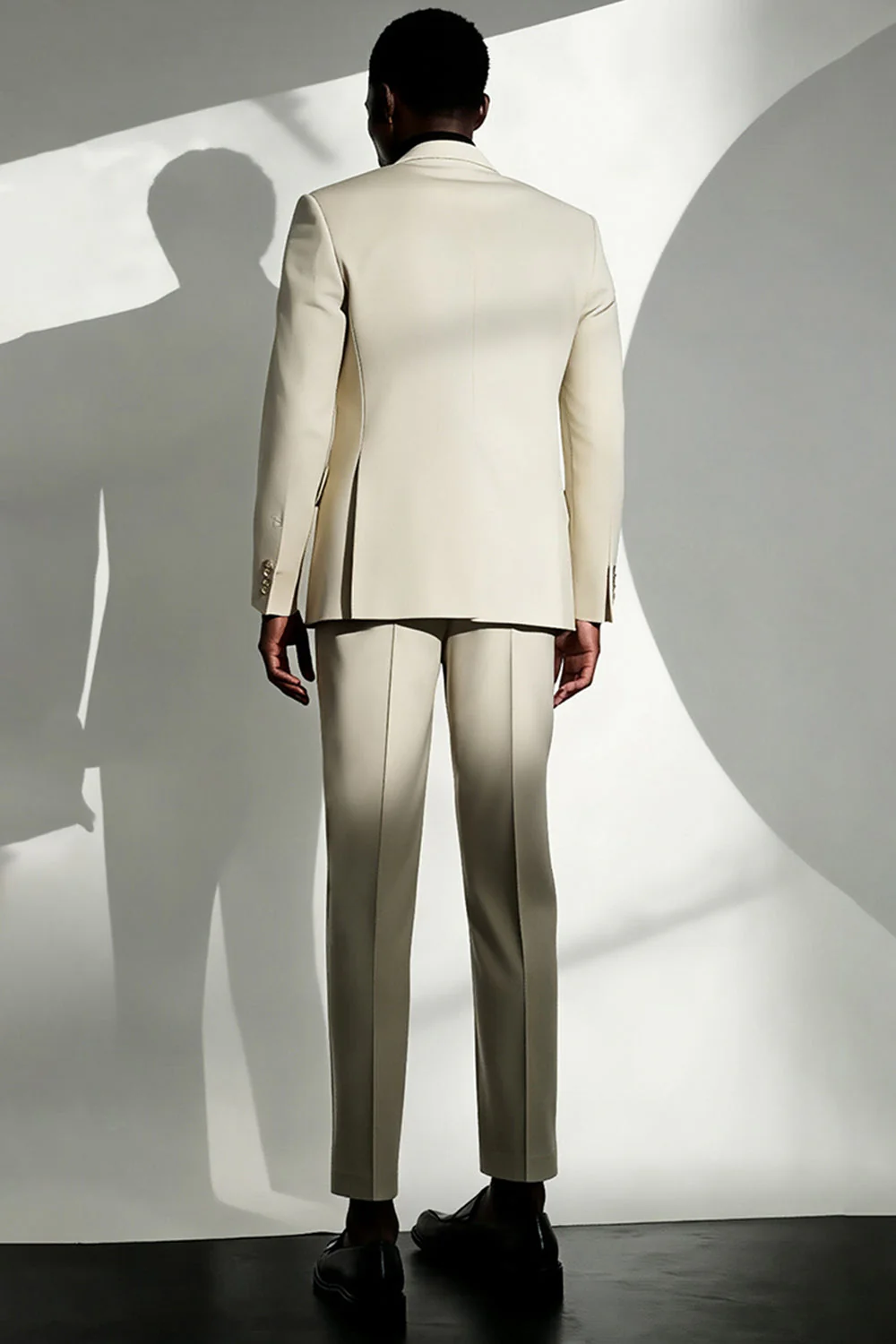 Ivory Peak Lapel Jednorzędowa męska marynarka wizytowa - Image 3
