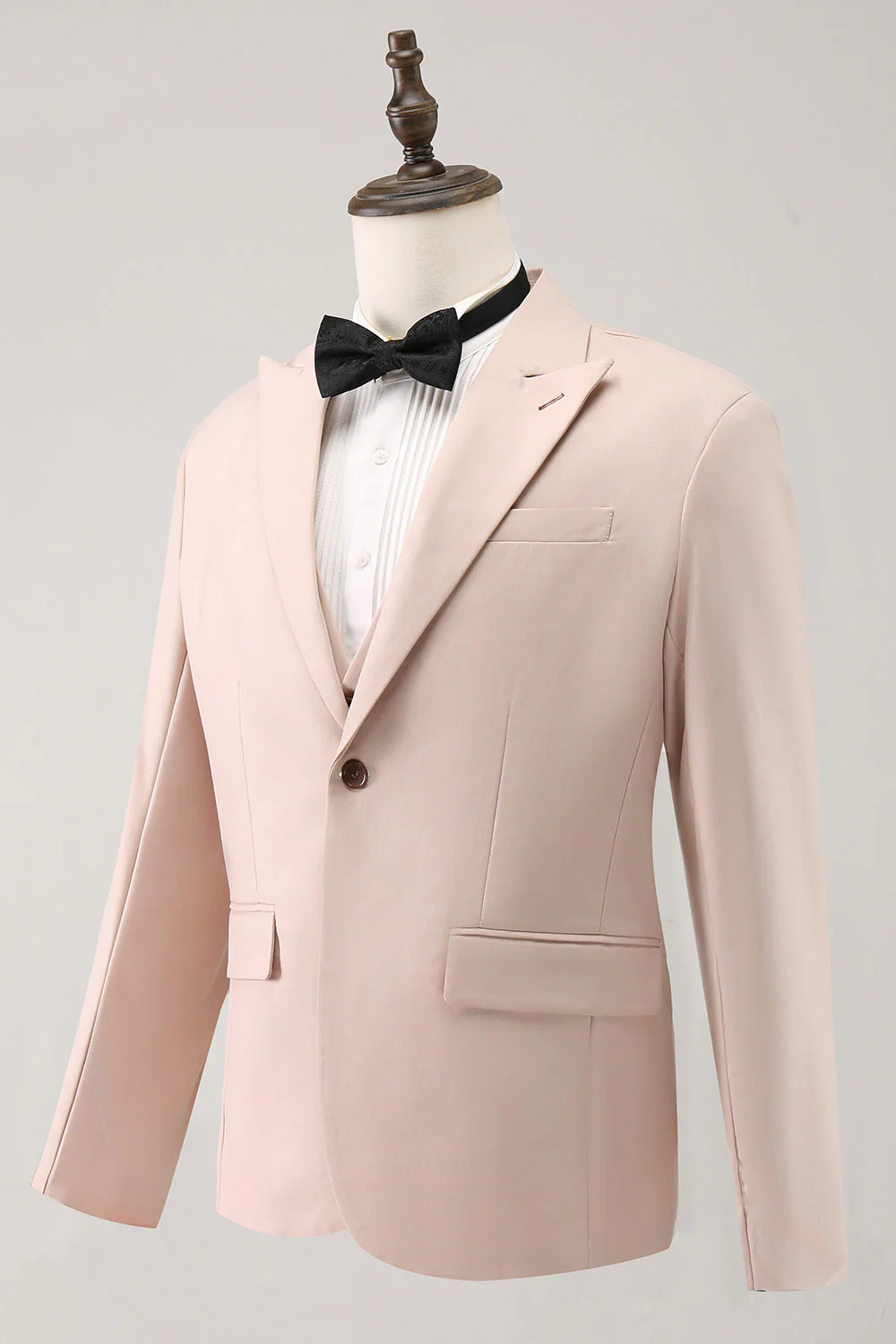 Ivory Peak Lapel One Button 3-częściowe garnitury balowe - Image 3
