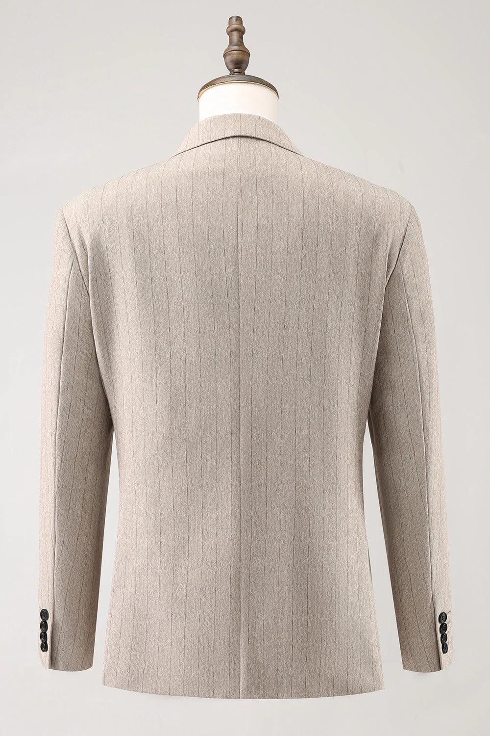 Ivory Peak Lapel Pinstripe Jednorzędowe 3-częściowe męskie garnitury balowe - Image 2