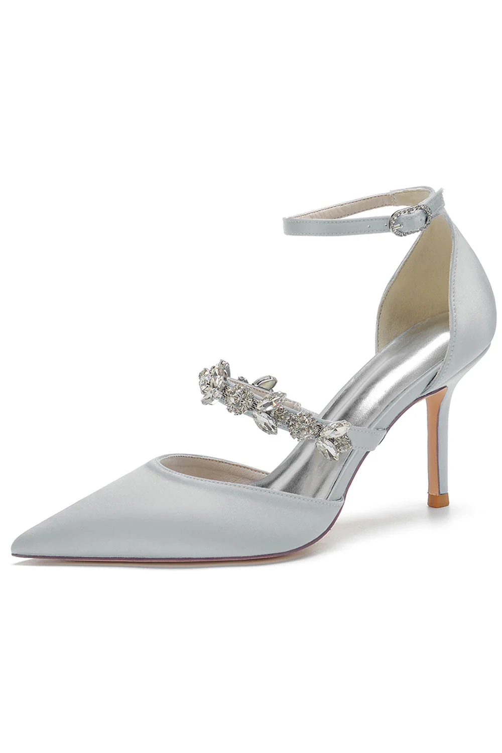 Kość słoniowa Rhinestone Szpiczaste Szpilki - Image 8