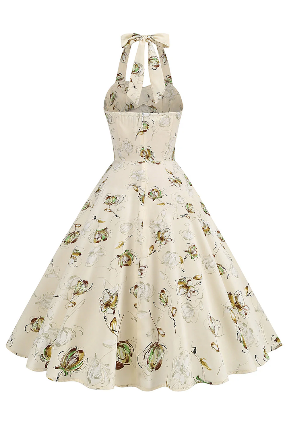 krótka sukienka w kratę w kratę w stylu vintage z lat 1950. - Image 9