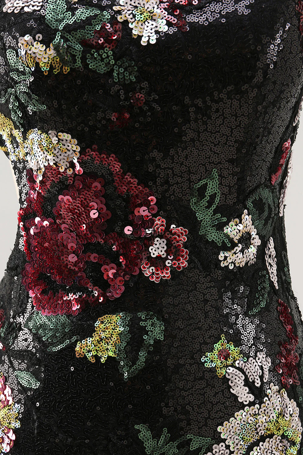 kwiat bodycon cekinowa sukienka na jedno ramię powrót do domu - Image 7