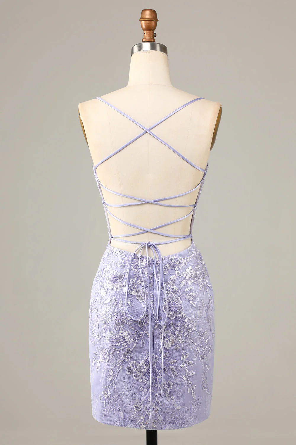 Ładny gorset bodycon Homecoming Sukienka z koronkowymi detalami - Image 2