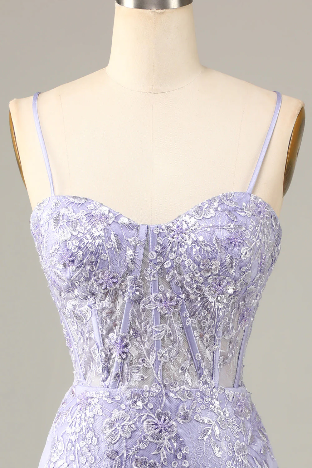 Ładny gorset bodycon Homecoming Sukienka z koronkowymi detalami - Image 4