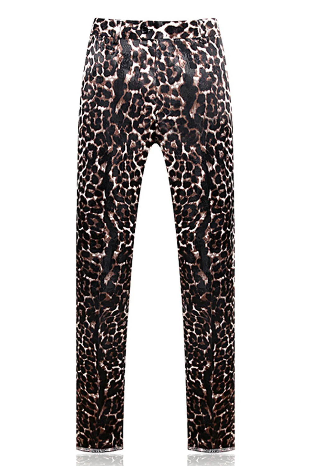 Leopard Peak Lapel 2-częściowe męskie garnitury na studniówkę - Image 5