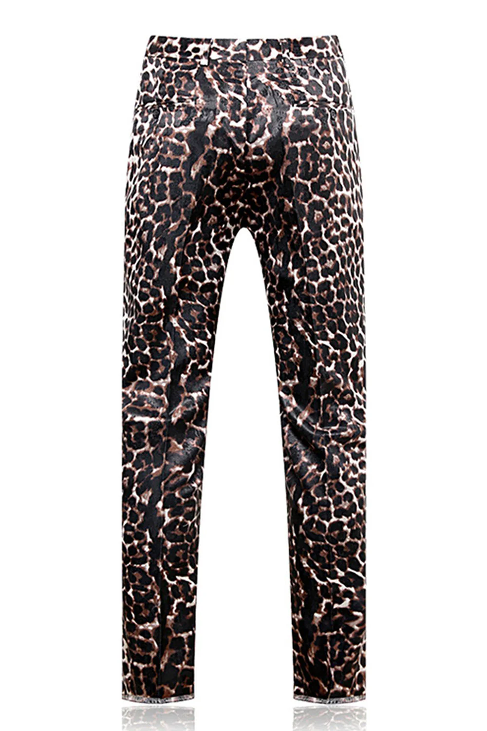 Leopard Peak Lapel 2-częściowe męskie garnitury na studniówkę - Image 6