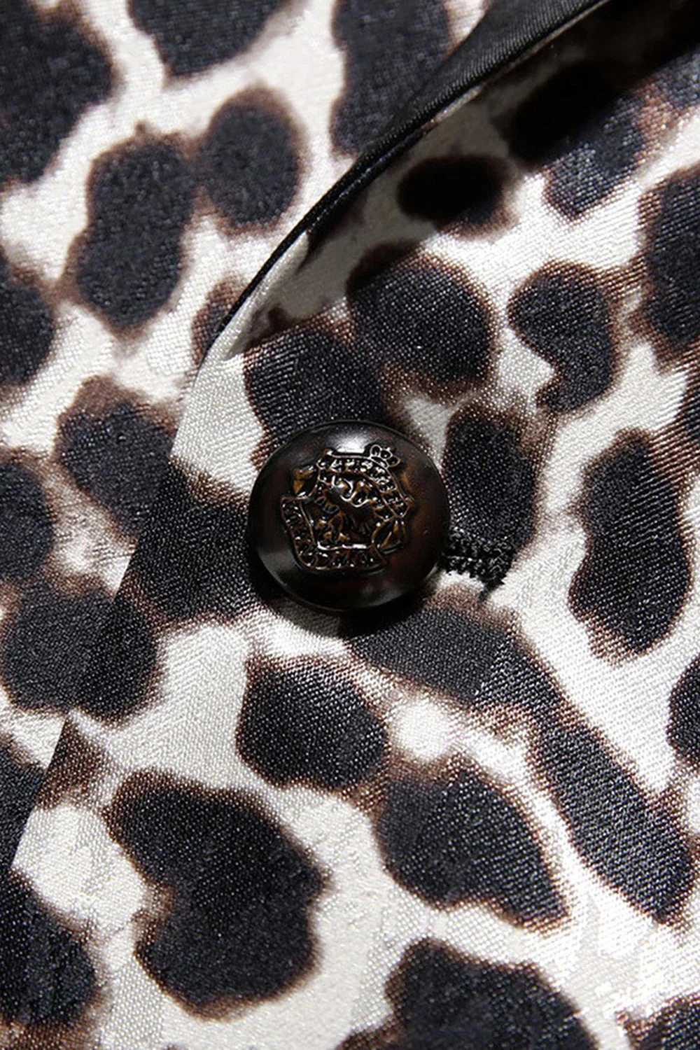 Leopard Peak Lapel 2-częściowe męskie garnitury na studniówkę - Image 8