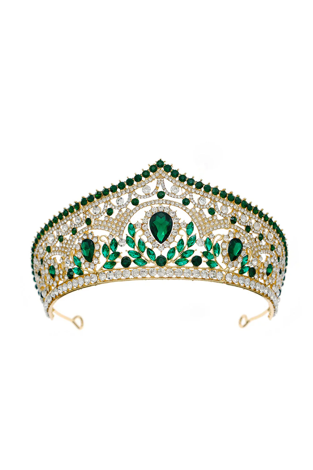 Luksusowa Kryształowa Tiara Złotej Korony Księżniczki - Image 10