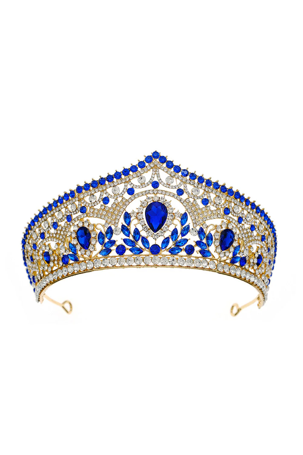Luksusowa Kryształowa Tiara Złotej Korony Księżniczki - Image 7