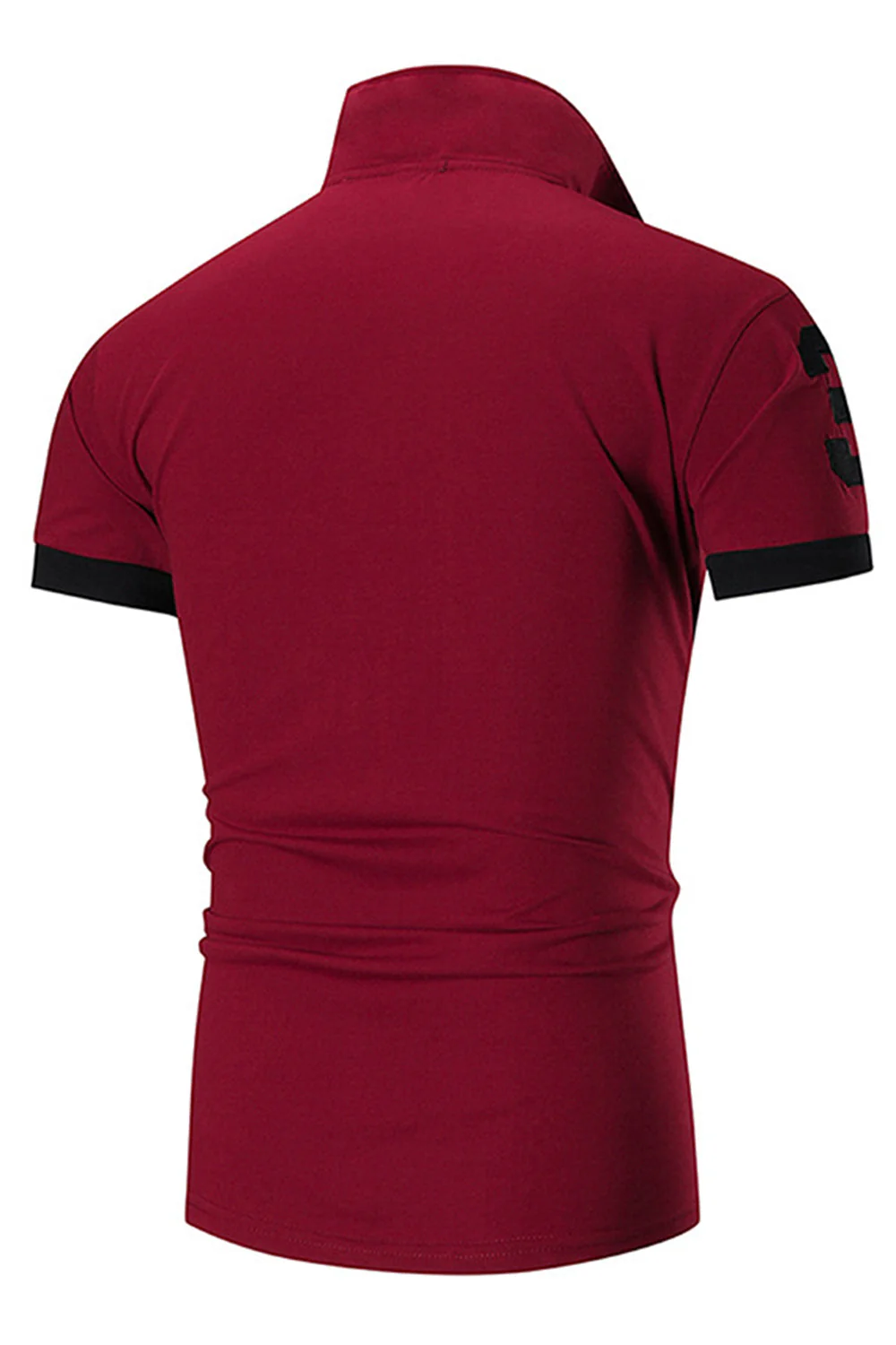 męska bawełniana koszulka polo slim fit - Image 4