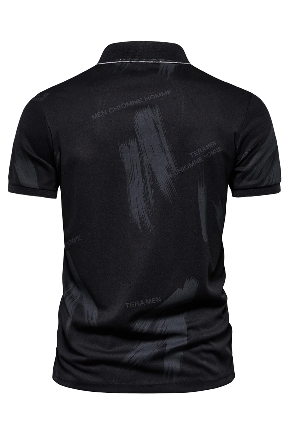 męska bawełniana koszulka polo z krótkim rękawem Slim Fit - Image 2