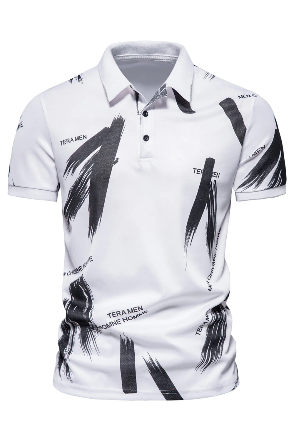 męska bawełniana koszulka polo z krótkim rękawem Slim Fit - Image 4