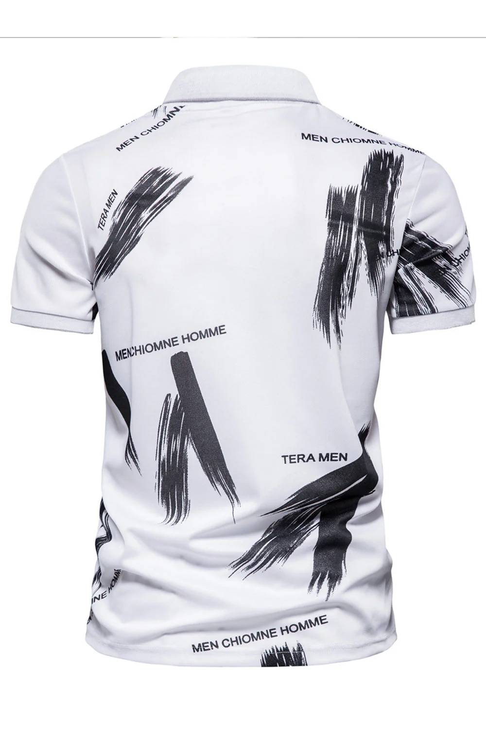 męska bawełniana koszulka polo z krótkim rękawem Slim Fit - Image 5