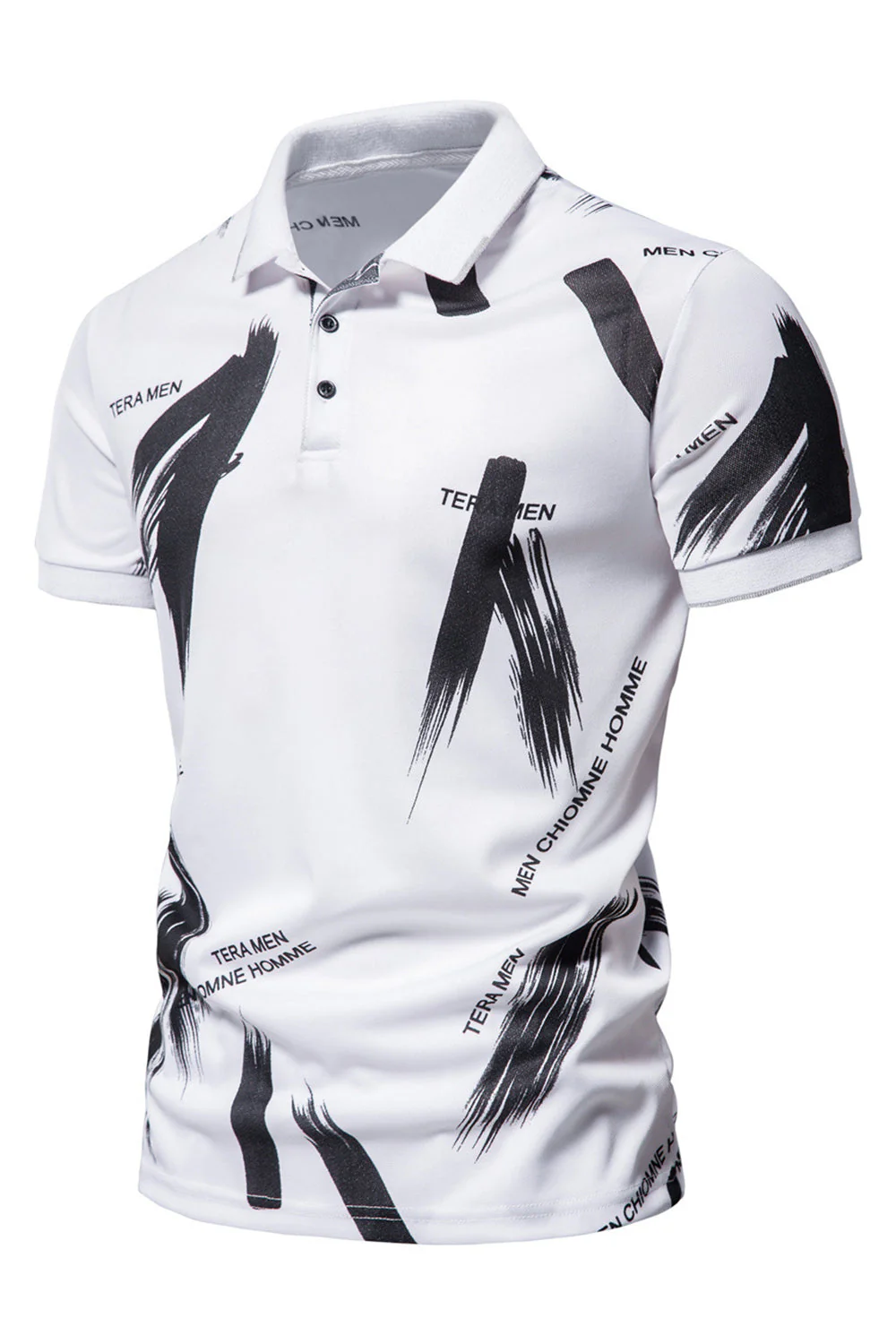 męska bawełniana koszulka polo z krótkim rękawem Slim Fit - Image 6