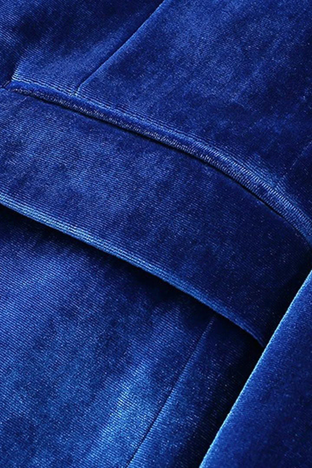Męskie garnitury balowe Royal Blue z aksamitnymi klapami i wycięciami - Image 6