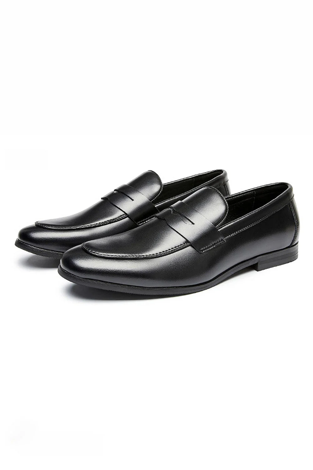 Męskie męskie buty imprezowe z brązowej skóry na wsuwane buty - Image 7