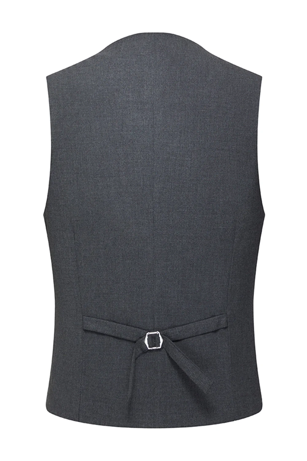 Męskie szare garnitury z 3-częściowymi szarymi garniturami Slim Fit Peak Flael - Image 6
