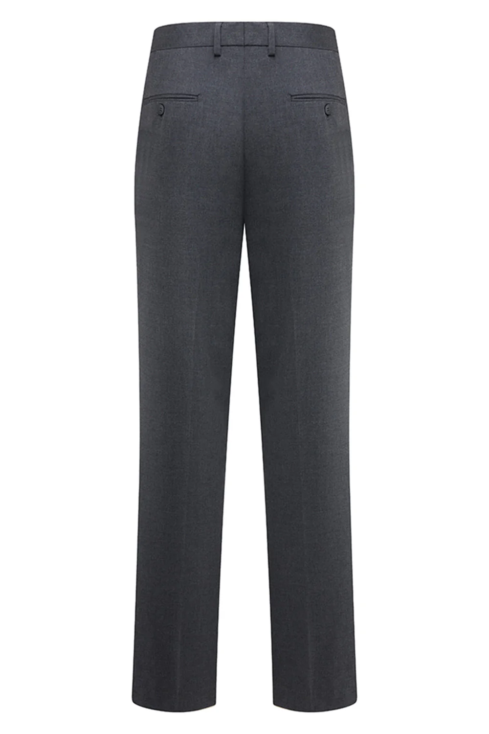 Męskie szare garnitury z 3-częściowymi szarymi garniturami Slim Fit Peak Flael - Image 8