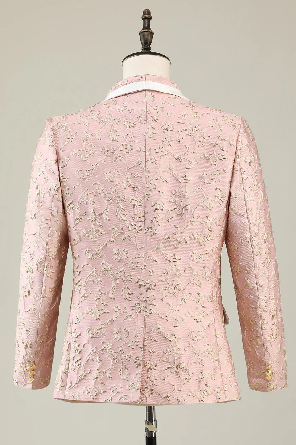 Mint Shawl Lapel One Button Żakardowe garnitury na studniówkę męską - Image 20