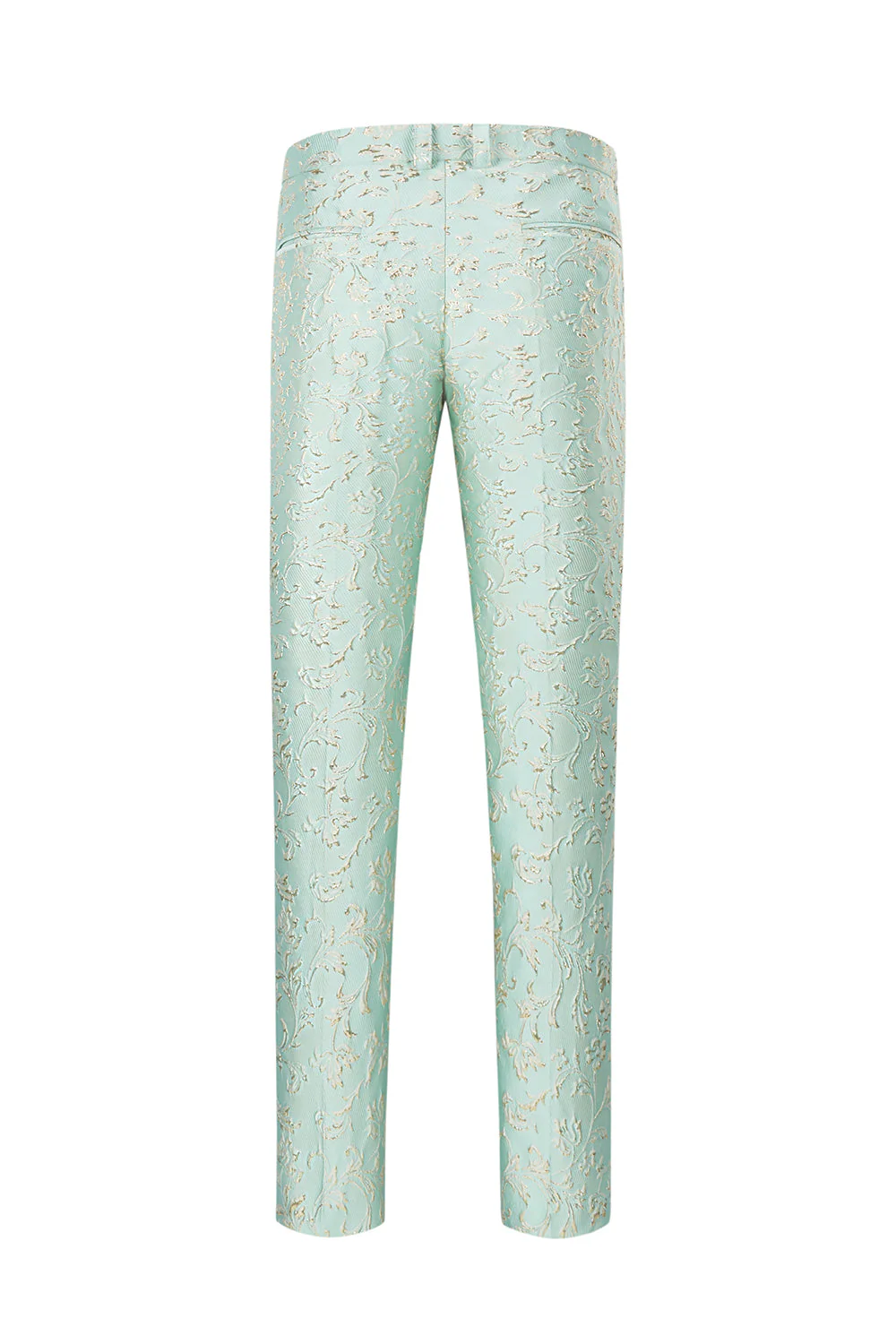 Mint Shawl Lapel One Button Żakardowe garnitury na studniówkę męską - Image 7