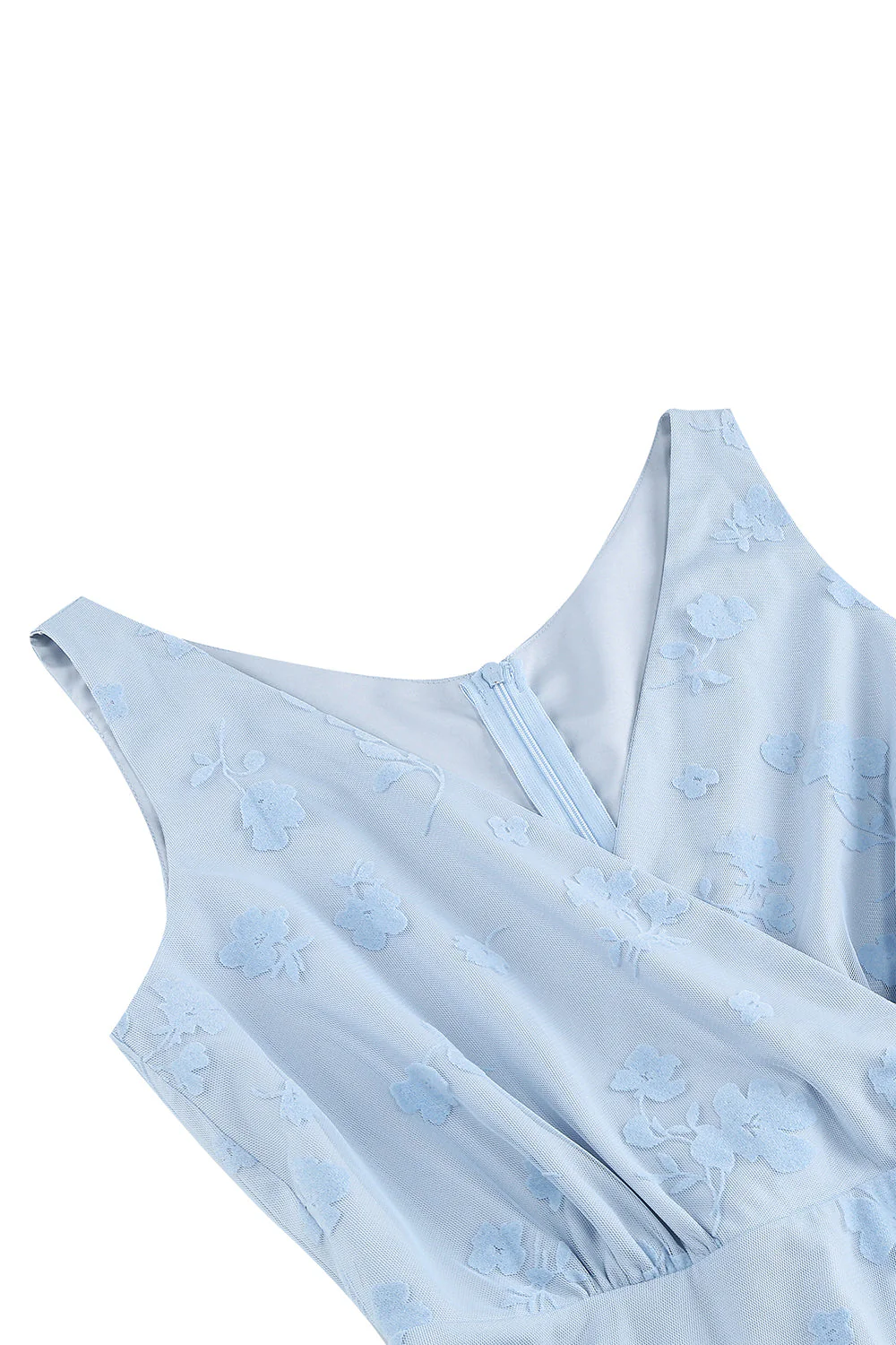 Morelowy Dekolt W Szpic Z Nadrukiem W Kwiaty 1950 Roku Z Kokardą - Image 9