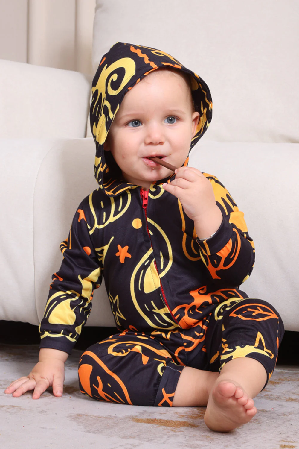 Zestaw Piżam Z Nadrukiem Rodzinnym Na Halloween - Image 15