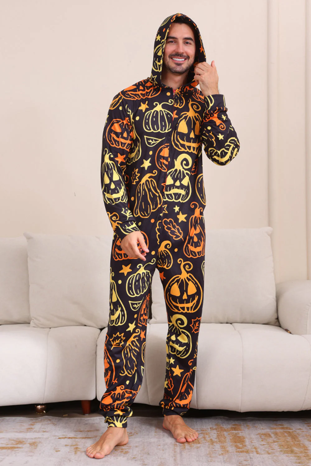 Zestaw Piżam Z Nadrukiem Rodzinnym Na Halloween - Image 4