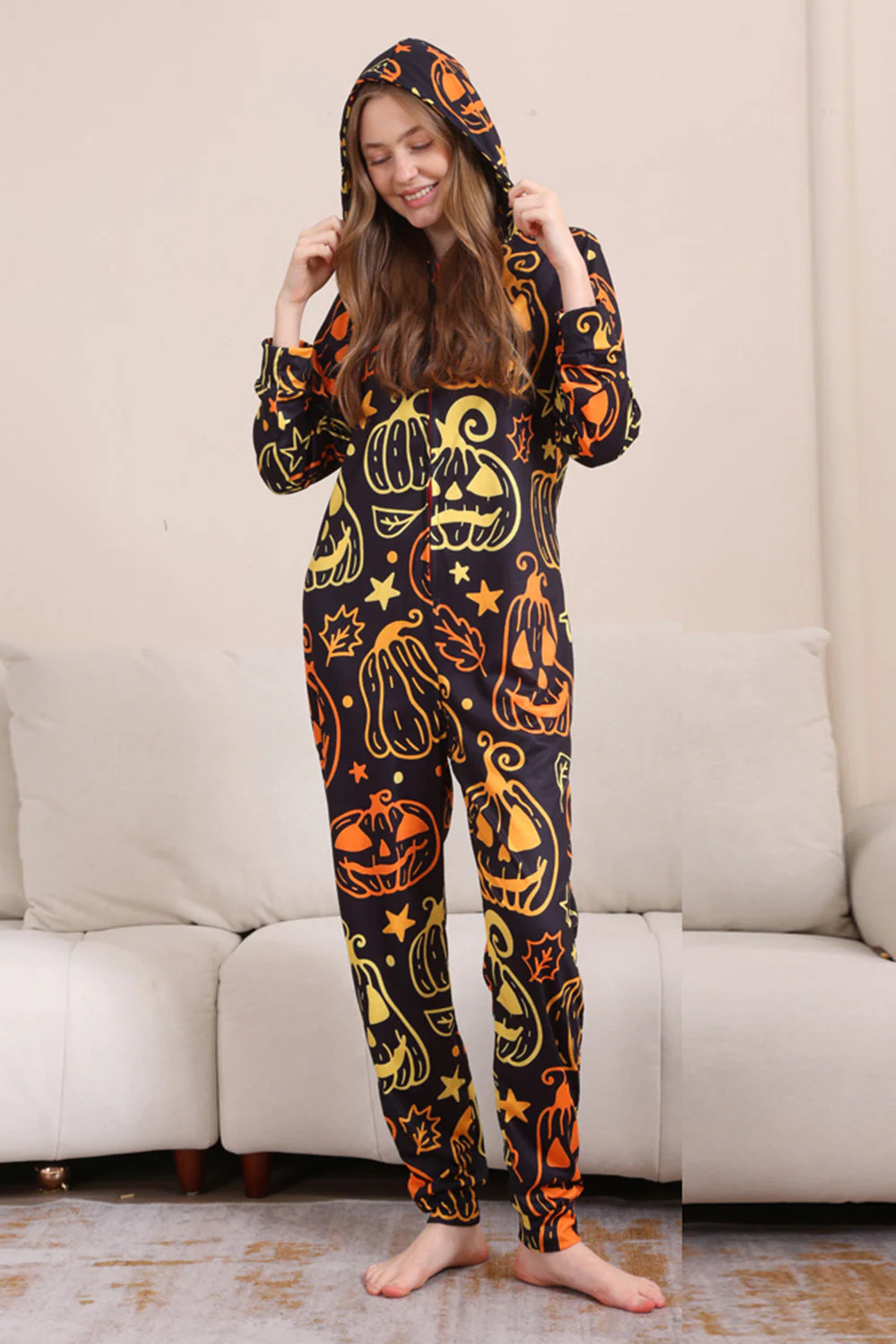 Zestaw Piżam Z Nadrukiem Rodzinnym Na Halloween - Image 7