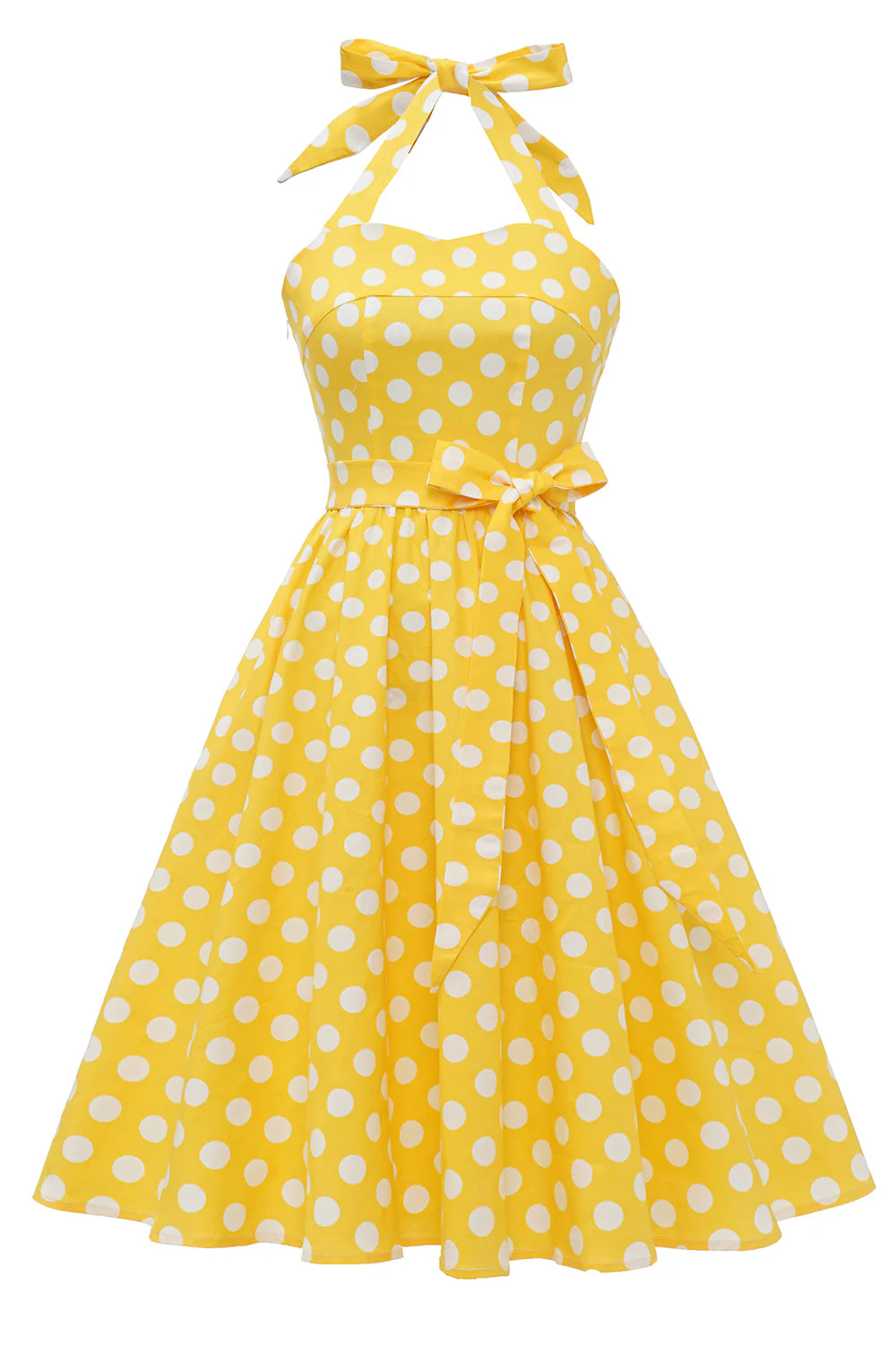 Niebieski Sukienka W Groszki Lata 50 Kantar - Image 7