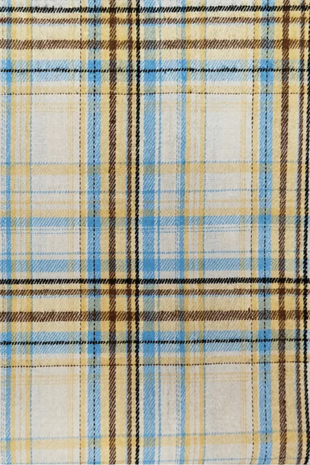 Niebieskie zielone kratki z klapami z nacięciami 2-częściowe męskie garnitury balowe - Image 13
