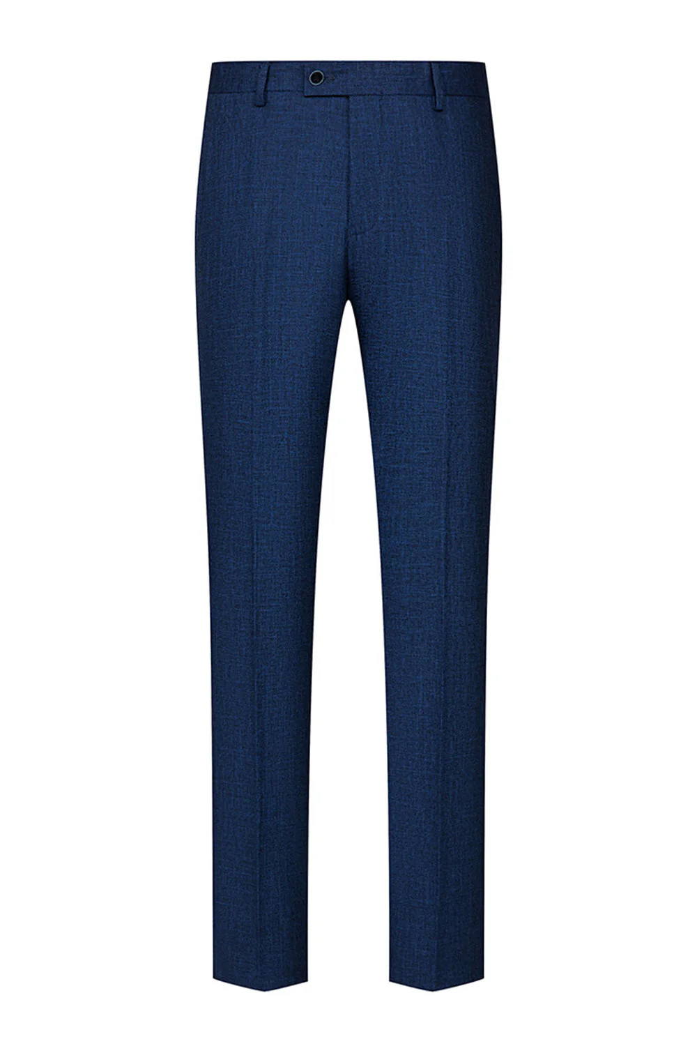 Peacock Blue Peak Lapel One Button 3-częściowe męskie garnitury - Image 5