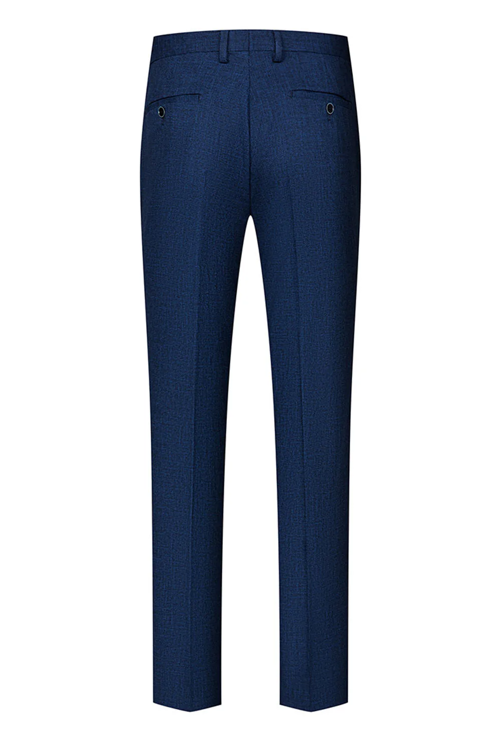 Peacock Blue Peak Lapel One Button 3-częściowe męskie garnitury - Image 6