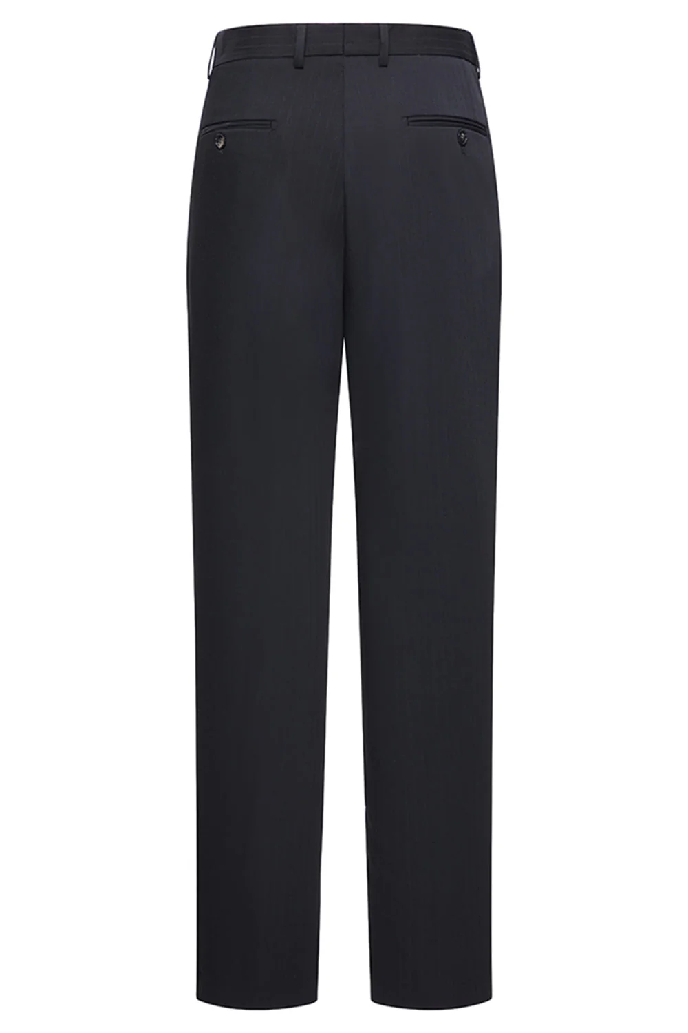 Peak Lapel 3-częściowe jednoguzikowe czarne męskie garnitury ślubne slim fit - Image 7