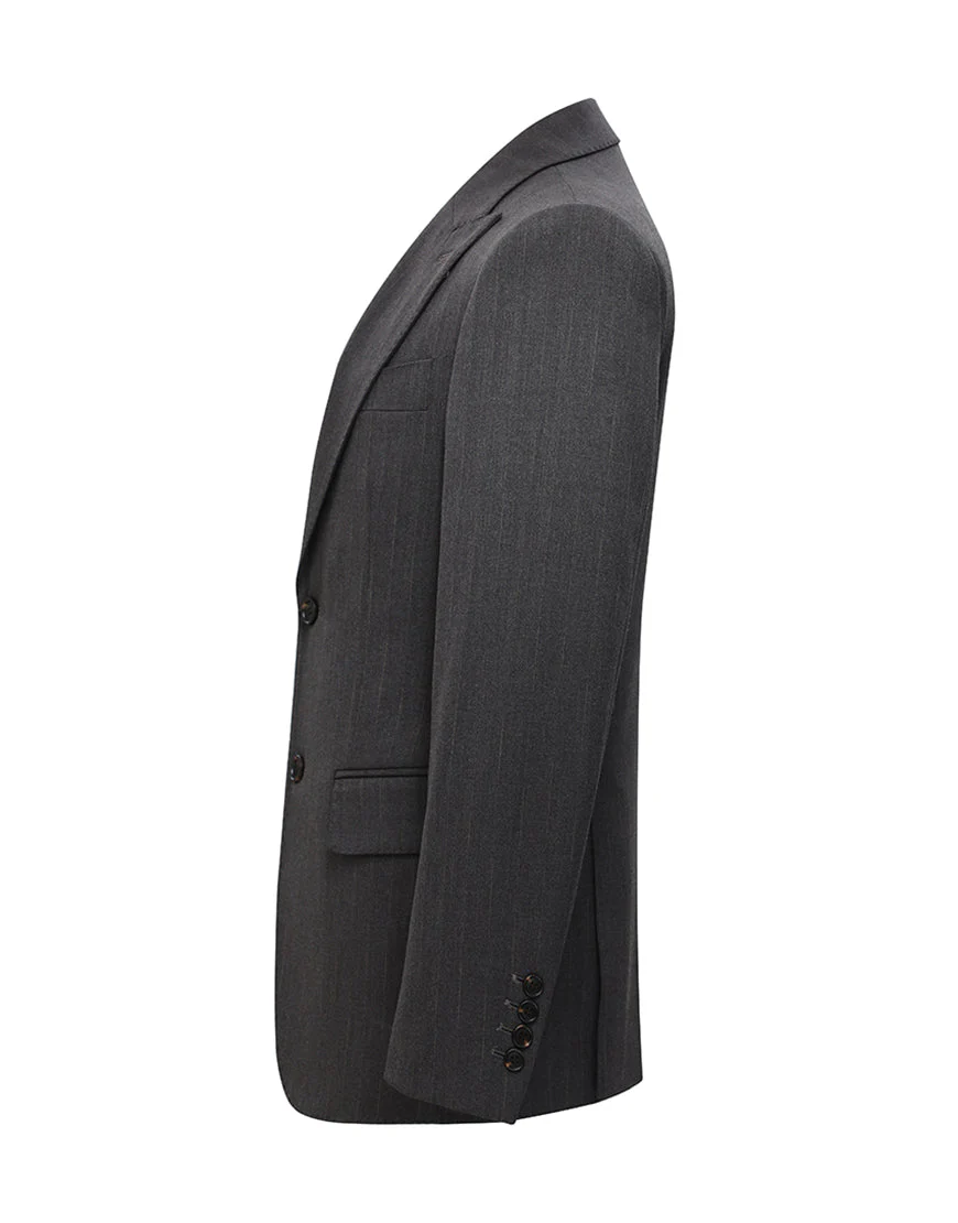 Peak Lapel 3-częściowe jednorzędowe kawowe garnitury męskie - Image 4