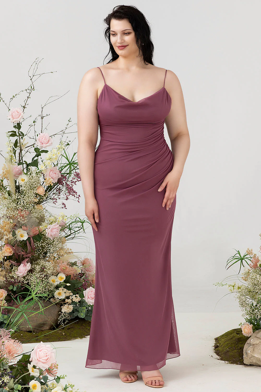 Plus Size Cienkich Ramiączkach Syrenka Sukienki Na Wesele - Image 8