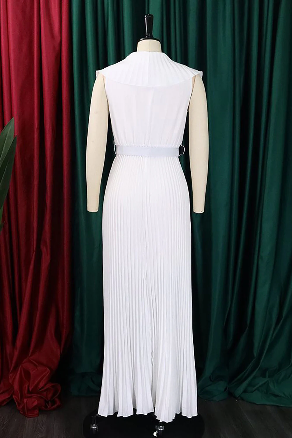 Plus Size Fioletowa Sukienki Na Wesele Z Falbanami - Image 11