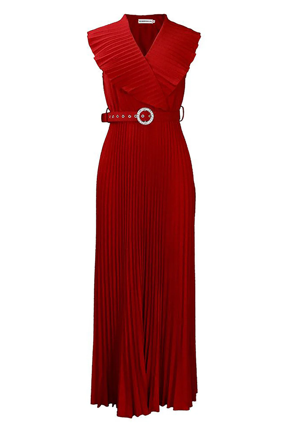 Plus Size Fioletowa Sukienki Na Wesele Z Falbanami - Image 6