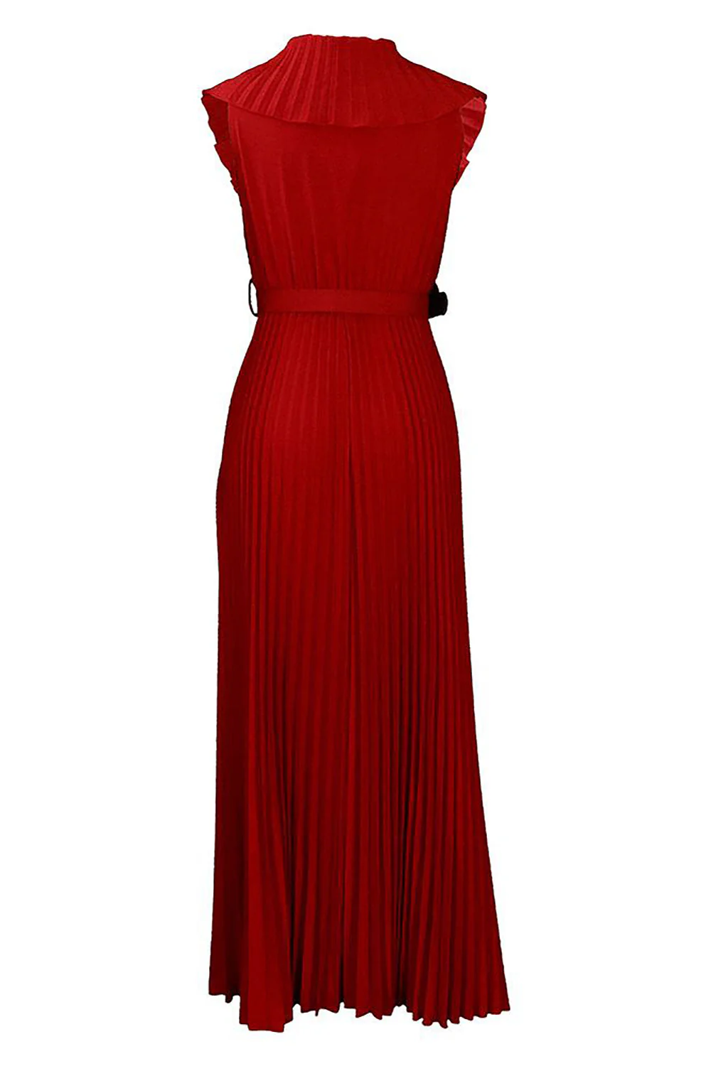 Plus Size Fioletowa Sukienki Na Wesele Z Falbanami - Image 7