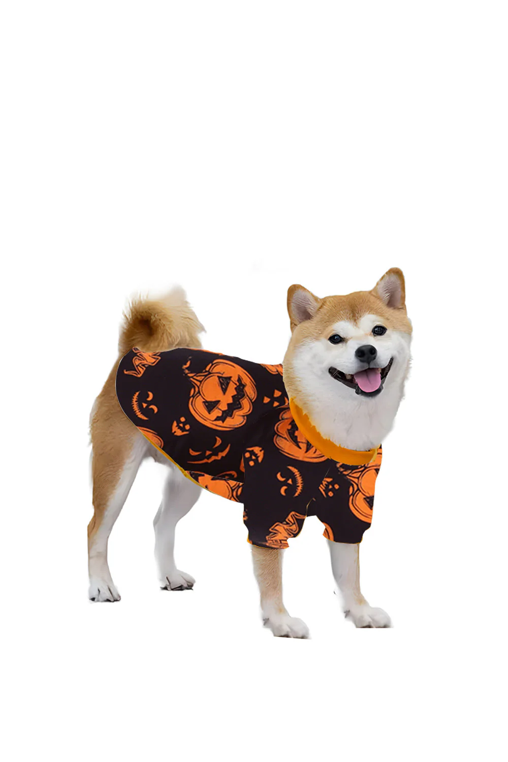 Pomarańczowy Halloween Długi Rękaw Rodzinny Dopasowany Zestaw Piżam - Image 10