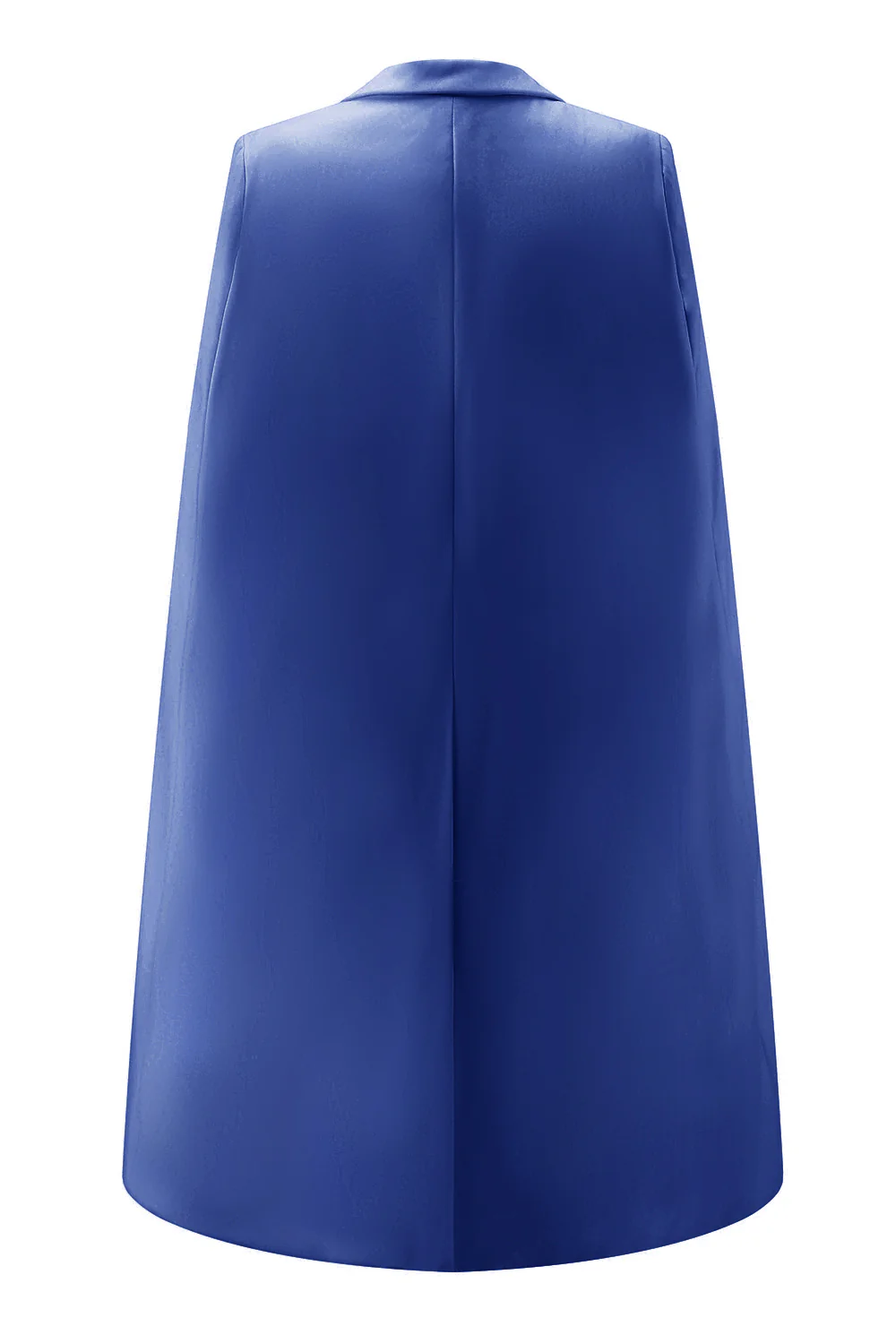 Pomarańczowy mini sukienka do pracy z klapami bodycon z klapami i peleryną - Image 8