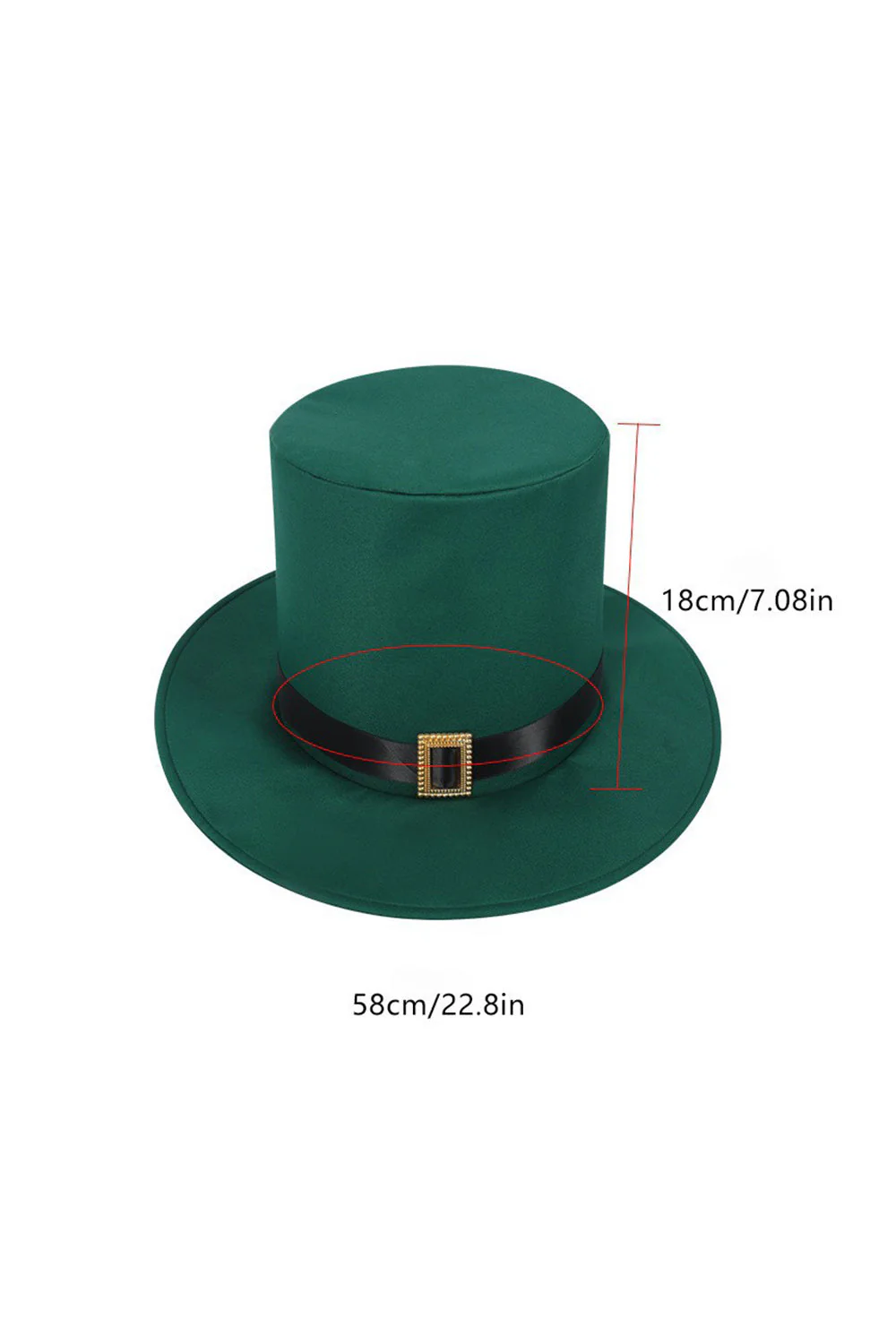 Retro zielona kurtka smokingowa Shamrock Slim Fit z kapeluszem - Image 3