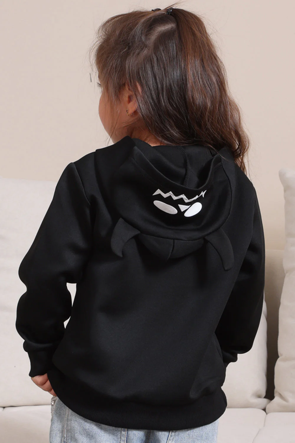 Czarna Rodzinna Bluza Z Kapturem Na Halloween - Image 10