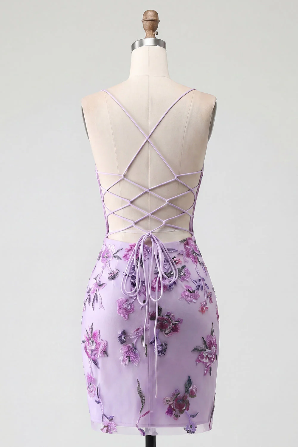 Róż Bodycon Neck Hatter Neck, surowy gorset, cekiny i sukienka Homecoming - Image 10